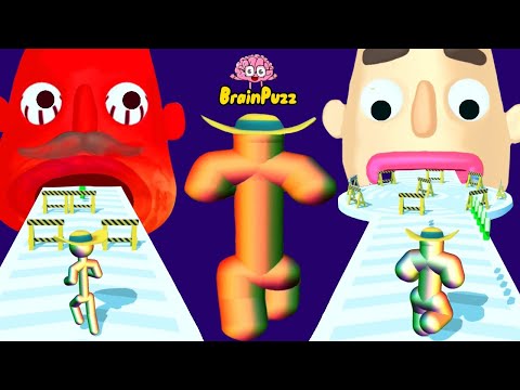 Sandwich Runner VS Tall Man Run  - Best Funny Mobile Games All Levels Gameplay NEW UPDATE