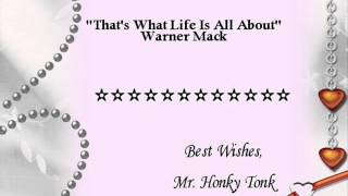 That's What Life Is All About Warner Mack