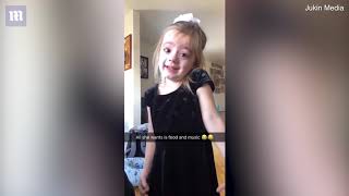 Little girls cries and can&#39;t explain why she&#39;s sad in funny video
