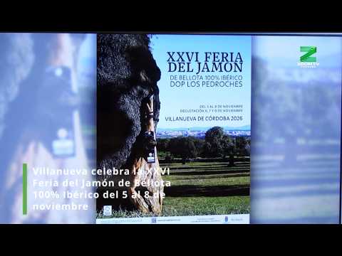 Villanueva celebra la XXVI Feria del Jamón de Bellota 100% Ibérico del 5 al 8 de noviembre