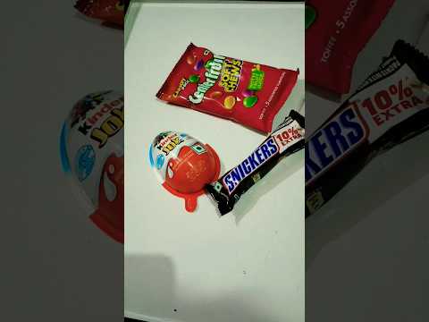 Snickers Chocolate 🍫 + Kinder Joy Box Popsicle 😋🤤#youtubeshorts #shorts #viralvideo