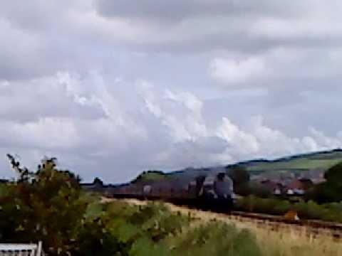 Union of South Africa passing Prestatyn with North Wales Express 29.7.12.
