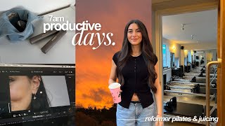 7AM PRODUCTIVE DAYS 🪽 | reformer pilates, juicing, jewellery haul & getting festive