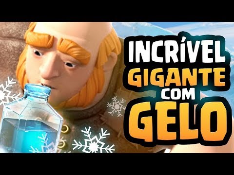 INCRÍVEL DECK DE GIGANTE COM GELO NO CLASH ROYALE!