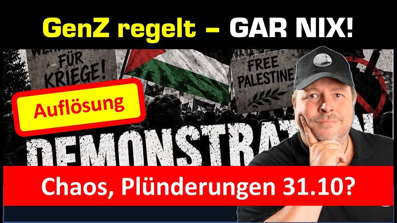 GenZ regelt GAR NIX - Chaos, Plünderungen, Demonstrationen 31.10 - 21 Städte