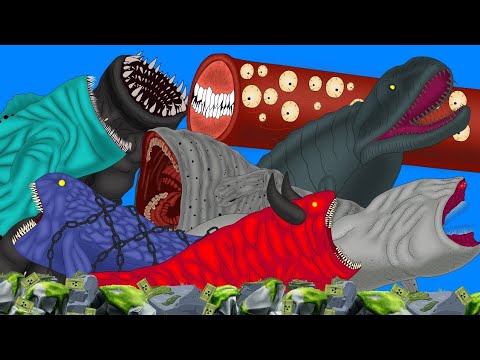 FULL EPISODES  // Sea Eater VS Bloop VS Mosasaurs VS El Gran Maja & Worm. Full Version 