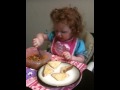 Addie Eating Big