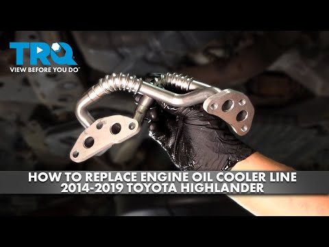 How to Replace Engine Oil Cooler Line 2014-2019 Toyota Highlander