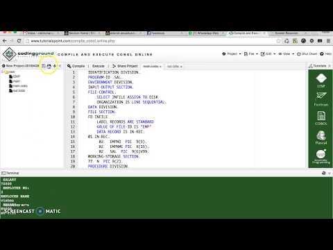 COBOL - Simple Program to Read & Write a File