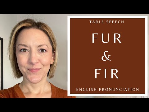 Learn to Pronounce FIR & FUR - American English Homophone Pronunciation Lesson