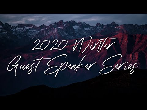 Anthony Evans | 2020 Guest Speaker Series