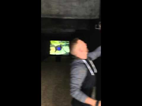 UFC star TJ Dillashaw and Luke Caudillo doing archery