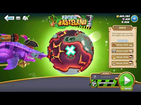 DARK MAGIC SHARK (!!) | PACIFIC WASTEDLAND EXTINCTION SURVIVED! | Hungry Shark World