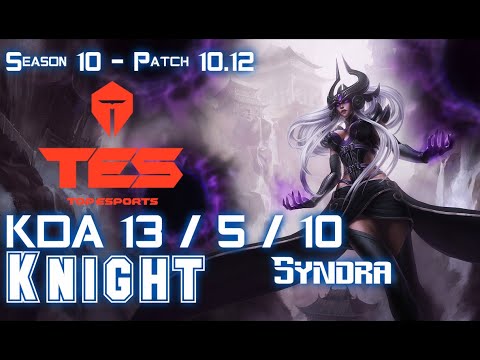 TES Knight SYNDRA vs SETT Mid - Patch 10.12 KR Ranked