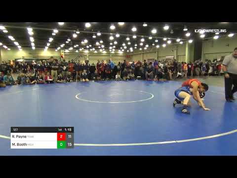 127 Lbs Rr Rnd 2 Rontaysia Payne Tennessee Dual Vs Mykel Booth Michigan Dual