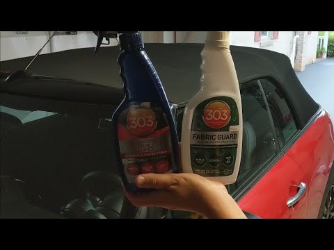 How To Clean and Protect a Convertible Top with 303 Convertible Top Cleaner and Fabric Guard!