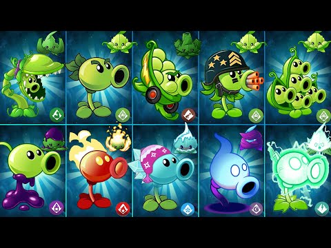 Pvz 2 Gameplay - Every Peashooter & Mint Plants Challenge- Who 's Best Plant ？