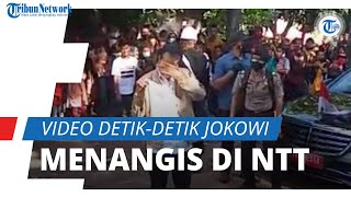 Video Detik-detik Jokowi Menangis Rasakan Duka Korban Bencana Alam di NTT, Ini Kesaksian Kepala Desa