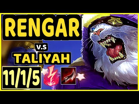 DARDOCH (RENGAR) vs TALIYAH - 11/1/5 KDA JUNGLE CHALLENGER GAMEPLAY - NA