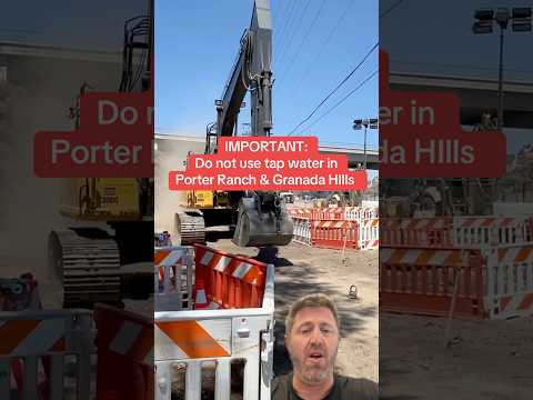 IMPORTANT: Do NOT use tap water in Granada Hills and Porter Ranch