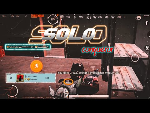 SEASON 18 SOLO CONQUEROR # 74 RANK | SOLO CONQUEROR RANK PUSH GAMEPLAY | @GrozaGamingYT
