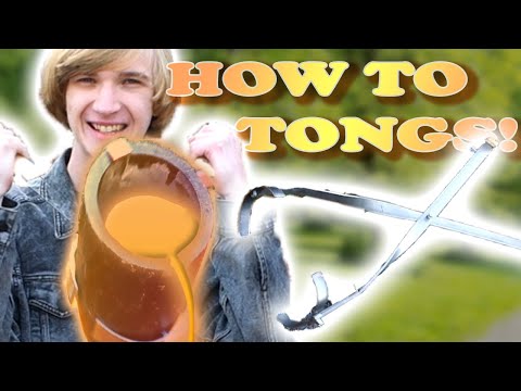 HOW TO MAKE MODULAR TONGS FOR MOLTEN METAL / CRUCIBLE FOUNDRY TONGS (EASY) (Tongs with 3 steel bars)