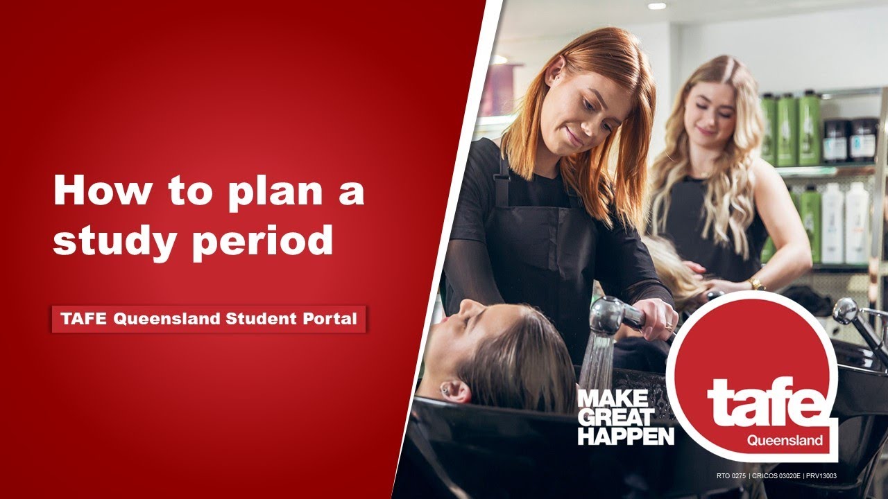 TAFE Queensland Student Portal | How to plan units into a study period