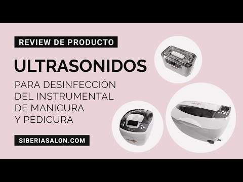 Ultrasonido para desinfección del instrumental de manicura y pedicura