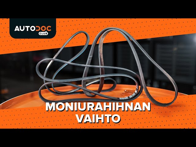 Katso video-opas kuinka vaihtaa Moniurahihna SKODA OCTAVIA Combi (5E5)-mallin