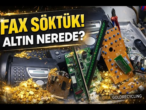 Eski FAX Cihazını Parçaladık! Panasonic KX-FT74 İçindeki ALTIN & GÜMÜŞ
