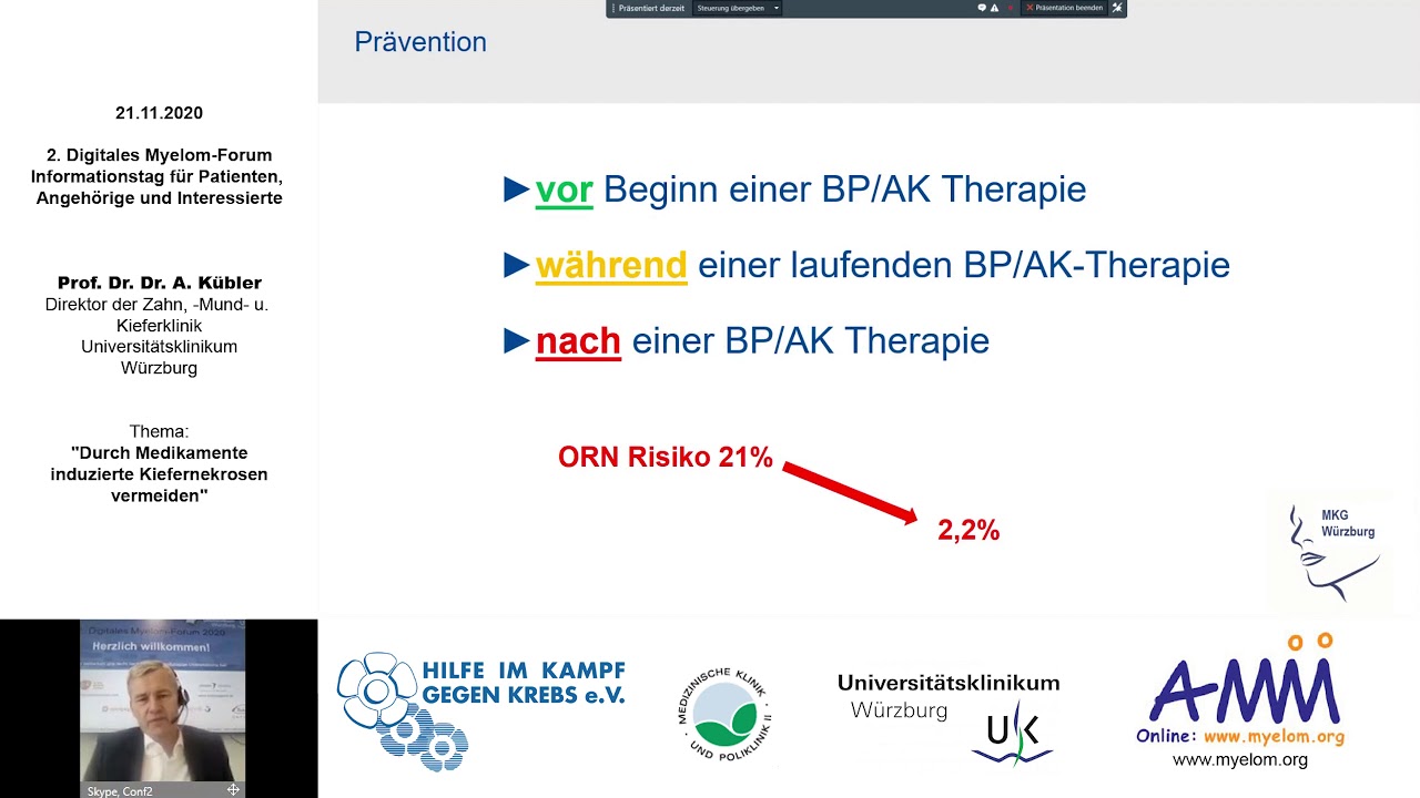 Durch Medikamente induzierte Kiefernekrosen vermeiden 2020