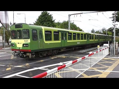 Level Crossing at Merrion Road, Dublin - IE 8300 Class Dart Train