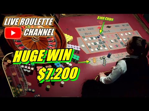 🔴LIVE ROULETTE | 🚨 HUGE WIN 💲7.200 In Real Vegas Casino 🎰 $100 Chips Inside Exclusive ✅ 2026-01-12