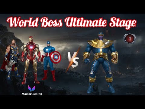 Defeat Thanos /World Boss Ultimate Stage 1/Marvel future fight/