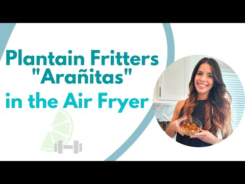 Receta de Arañitas en Air Fryer/ Plantain Fritters "Aranitas" in Air Fryer
