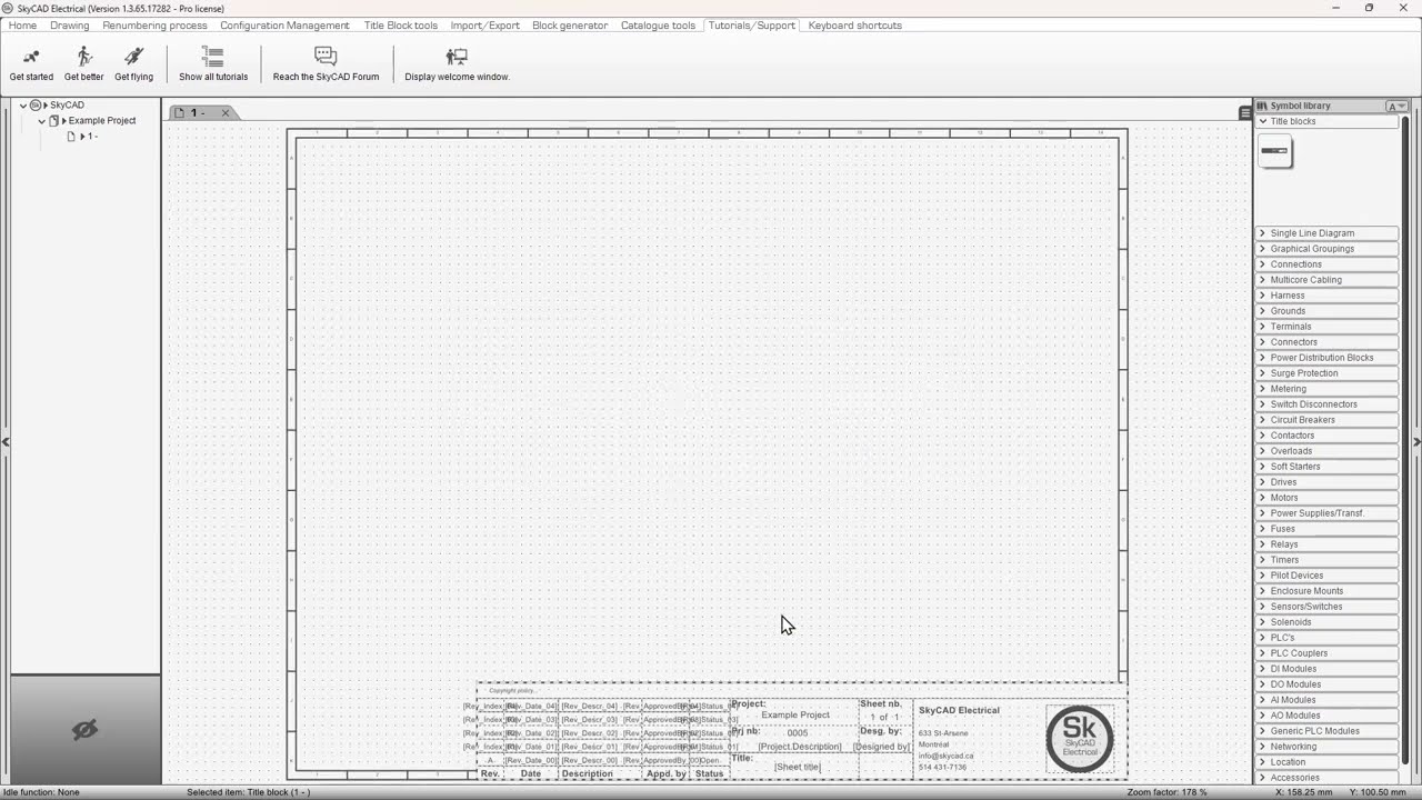 Modify Using an existing title block
