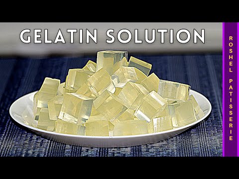 How To Make Gelatin Solution | Kosher Pastry Chef
