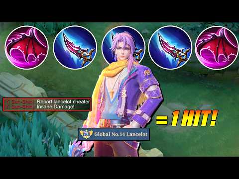 WHEN GLOBAL LANCELOT ABUSE THIS NEW BEST 1 HIT BUILD 2026!! (BRO INSTANTLY DELETED!😱) - MLBB
