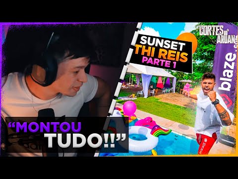 ARUAN REAGE A PREPARANDO A MAIOR FESTA DA MINHA VIDA #pt1 (THIAGO REIS) - Cortes do Aruan