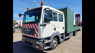 MAN TGL 12.210 4x2 DOKA Euro4 - Open Load Bed + Hydraulic Ramps - Ma flatbed truck | Image 4 - Autoline