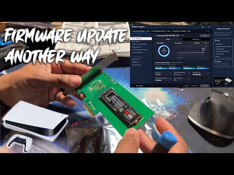 How to update firmware on Samsung 980 Pro with PCIE Card Adapter for use with Sony PS5
