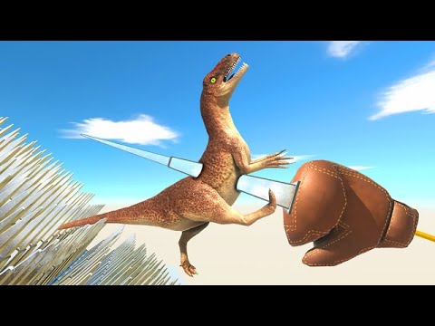 Who Can Avoid Boxing Glove Full With Spikes - Animal Revolt Battle Simulator