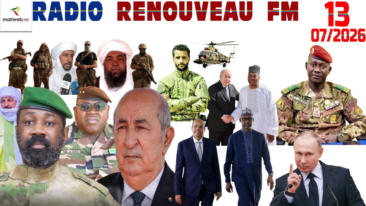 La Revue de Presse de la RADIO RENOUVEAU FM du 13 Juillet 2026
