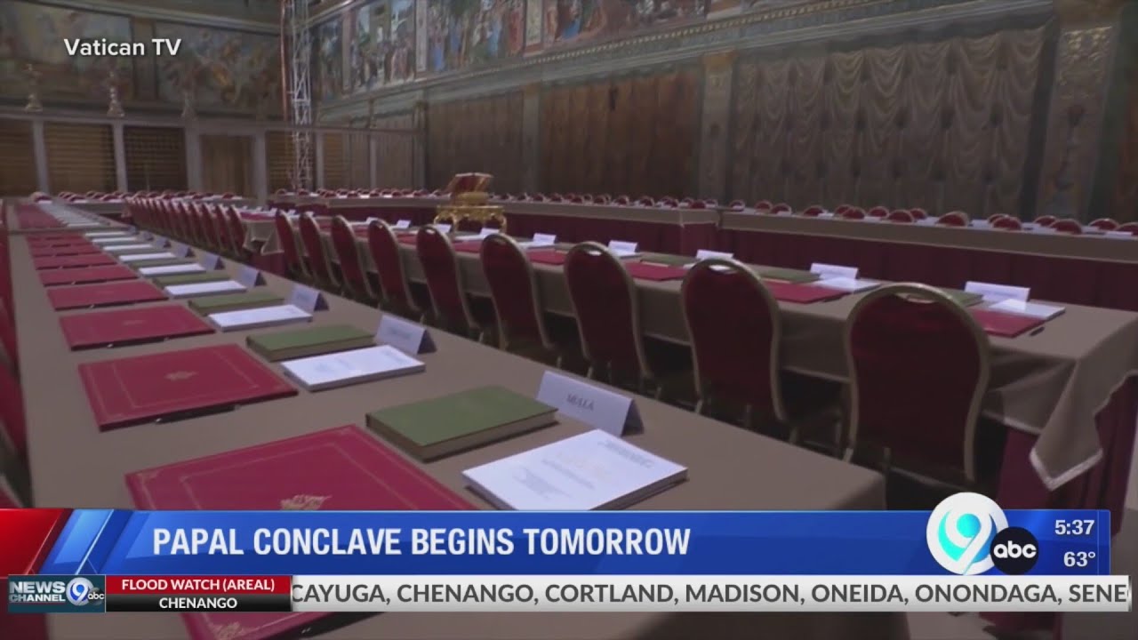Papal conclave begins tomorrow