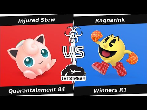 Quarantainment 84 Winners R1 - Injured Stew (Jigglypuff) Vs Ragnarink (Pac Man) - SSBU