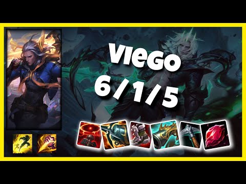 Viego vs Vi EU Challenger JUNGLE (6/1/5) - v11.3