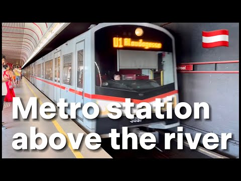 Wien U-Bahn linha U1 de Donauinsel para Karlsplatz | 🇦🇹 Viena, Áustria