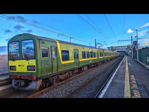 Irish Rail 8510 + 8520 class Dart Train 8611 & 8640 - Booterstown Station, Co Dublin