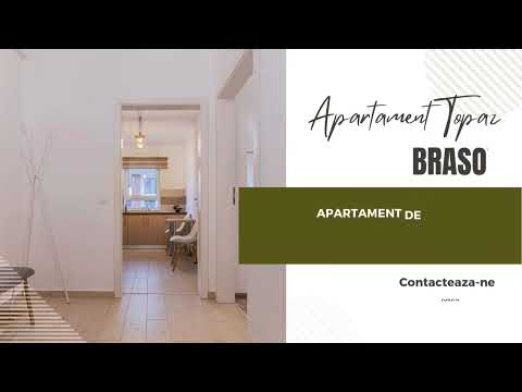 APARTAMENT TOPAZ IN REGIM HOTELIER BRASOV, CAZARE DE LUX IN CARTIERUL AVANTGARDEN, INCHIRIAT BRASOV