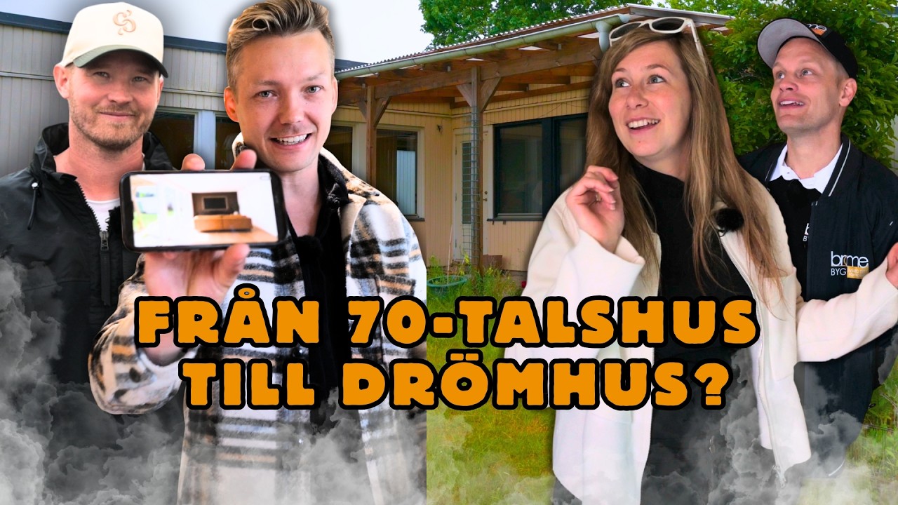 Ett inrökt 70-talshus som ska totalrenoveras